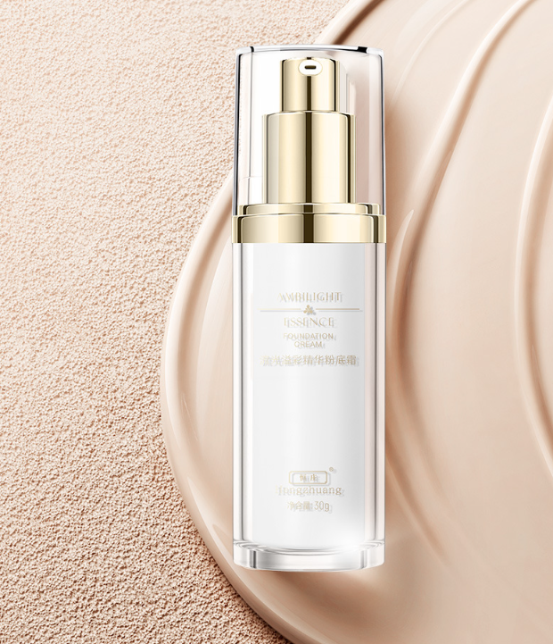 精华粉底霜不卡粉遮瑕轻薄服帖化妆持久pl粉底液